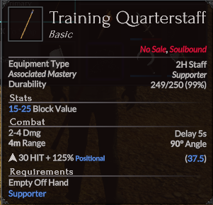Training Quarterstaff